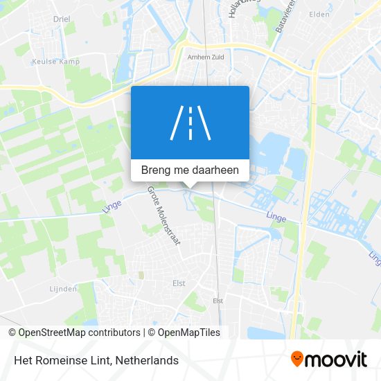 Het Romeinse Lint kaart