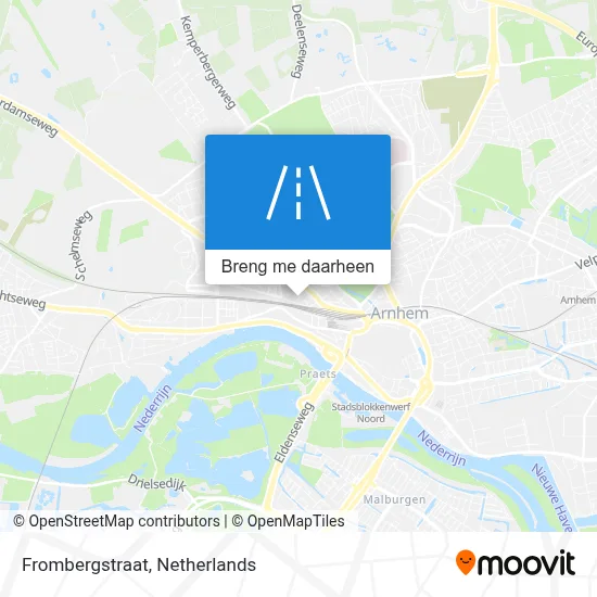 Frombergstraat kaart