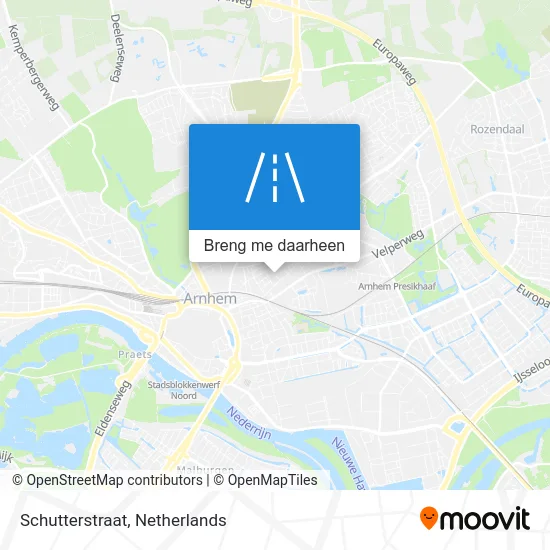 Schutterstraat kaart