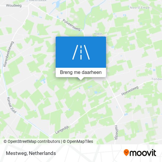 Mestweg kaart