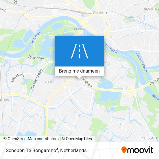 Schepen Te Bongardhof kaart