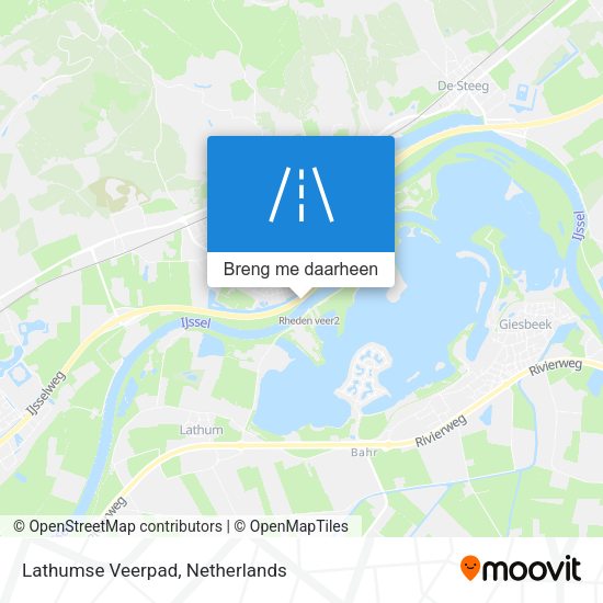 Lathumse Veerpad kaart