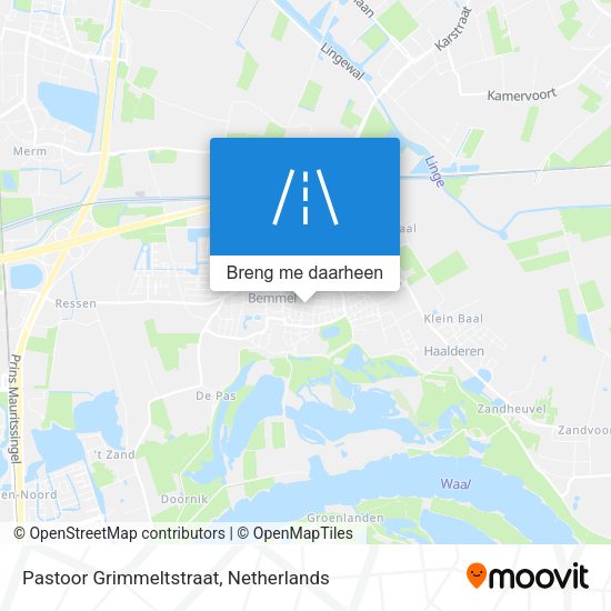 Pastoor Grimmeltstraat kaart