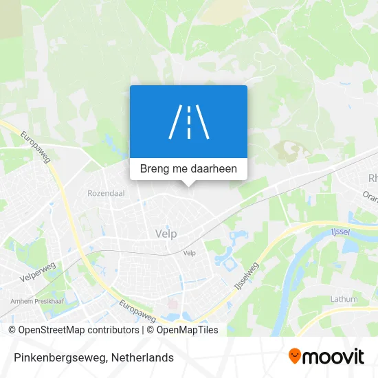 Pinkenbergseweg kaart
