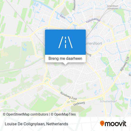 Louise De Colignylaan kaart