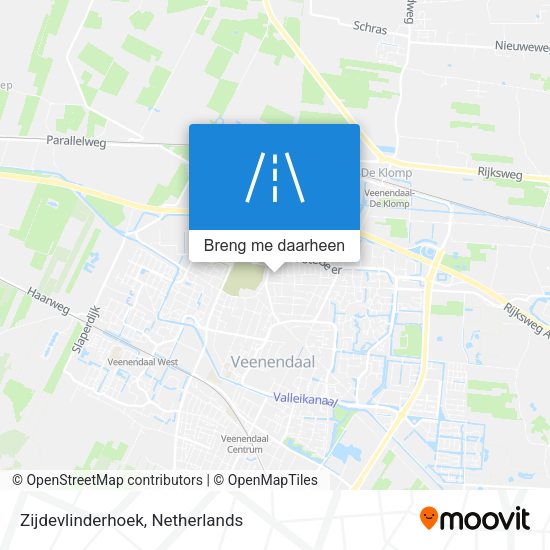 Zijdevlinderhoek kaart