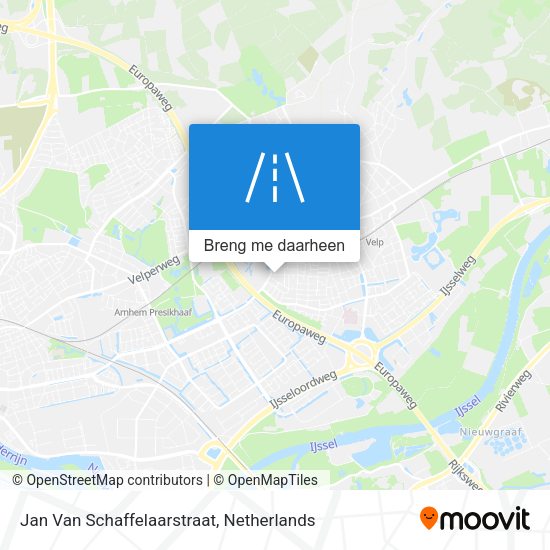 Jan Van Schaffelaarstraat kaart