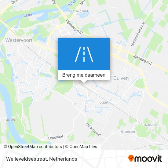 Welleveldsestraat kaart