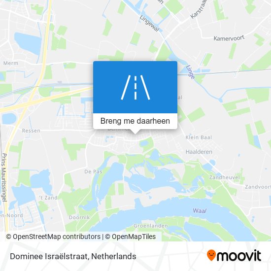 Dominee Israëlstraat kaart