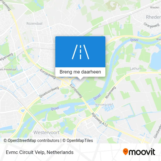 Evmc Circuit Velp kaart