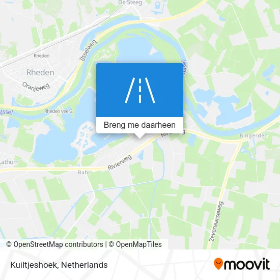 Kuiltjeshoek kaart