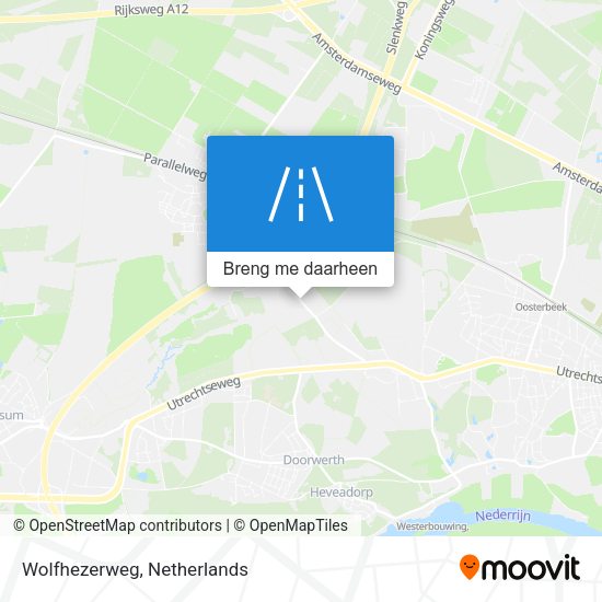 Wolfhezerweg kaart