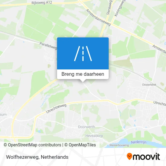 Wolfhezerweg kaart