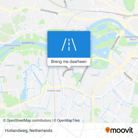 Hollandweg kaart