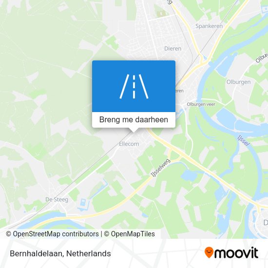 Bernhaldelaan kaart