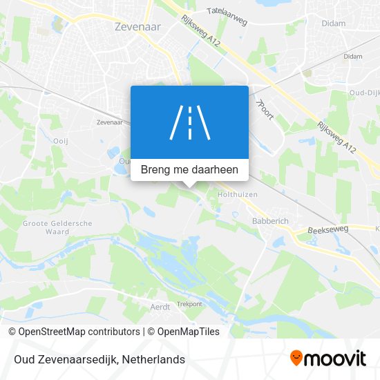 Oud Zevenaarsedijk kaart