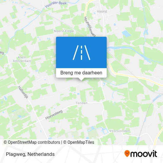 Plagweg kaart