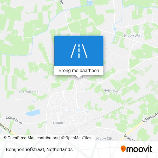Benijnenhofstraat kaart