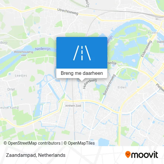 Zaandampad kaart