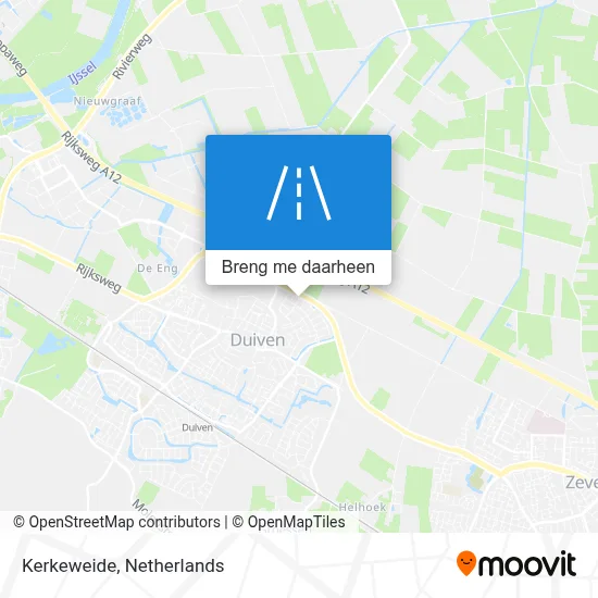 Kerkeweide kaart