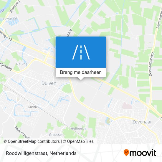 Roodwilligenstraat kaart