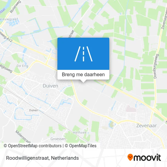 Roodwilligenstraat kaart