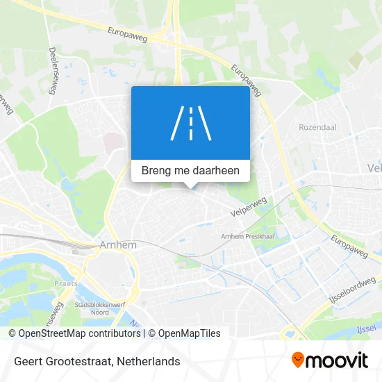 Geert Grootestraat kaart