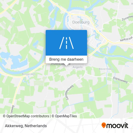 Akkerweg kaart