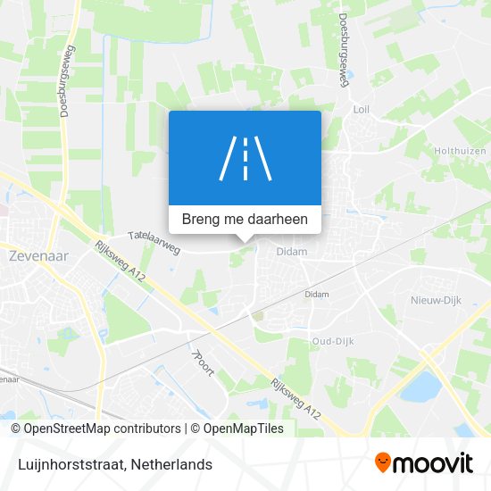 Luijnhorststraat kaart
