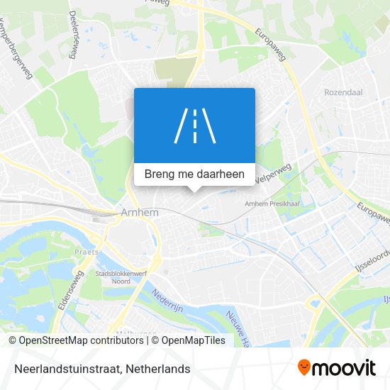 Neerlandstuinstraat kaart