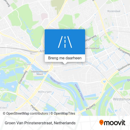 Groen Van Prinstererstraat kaart