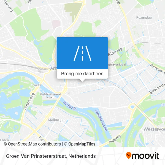 Groen Van Prinstererstraat kaart