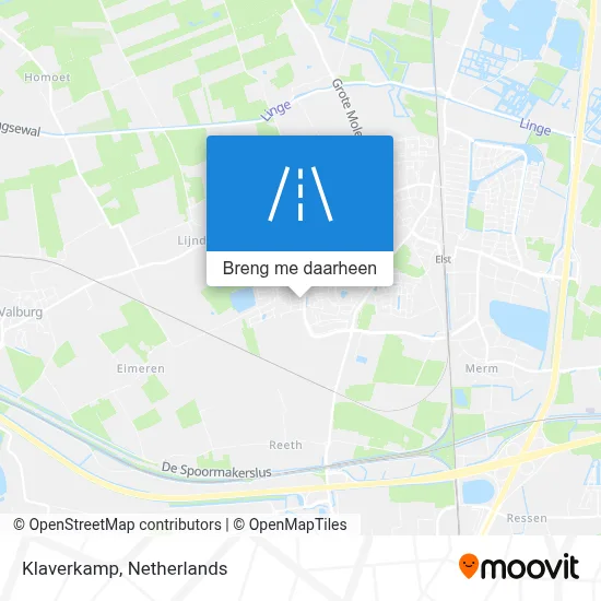 Klaverkamp kaart