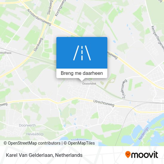 Karel Van Gelderlaan kaart
