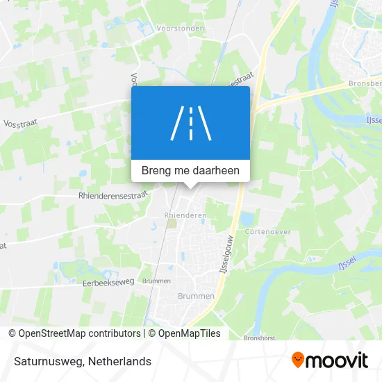 Saturnusweg kaart