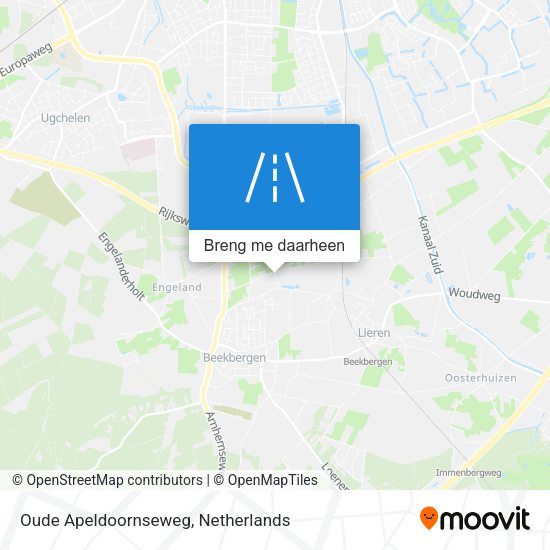 Oude Apeldoornseweg kaart