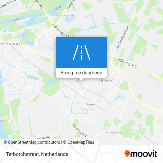 Terborchstraat kaart