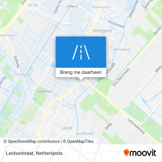 Leidsestraat kaart