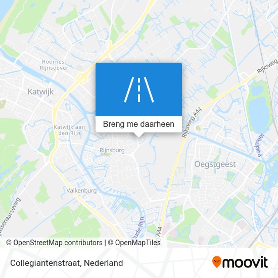 Collegiantenstraat kaart