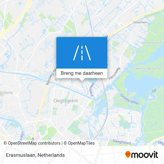 Erasmuslaan kaart