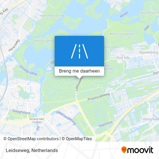 Leidseweg kaart