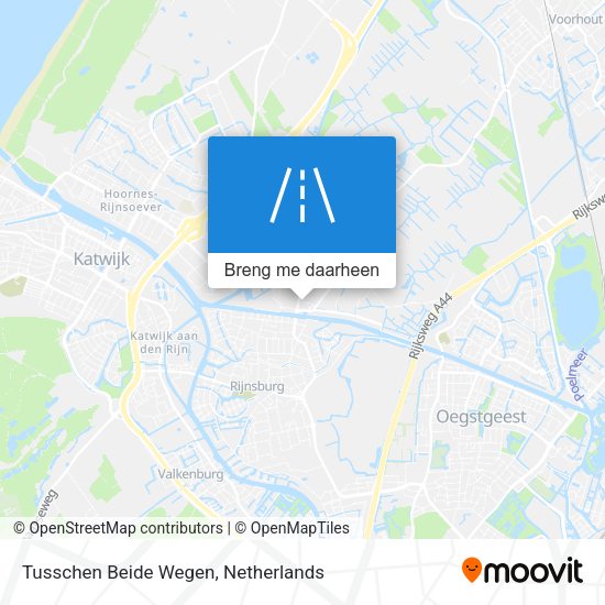 Tusschen Beide Wegen kaart
