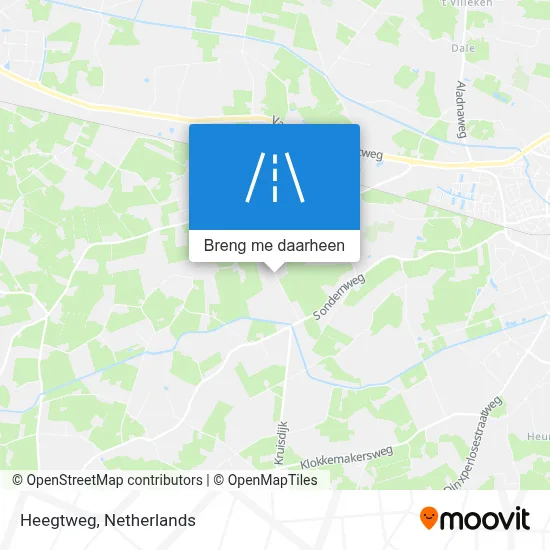 Heegtweg kaart