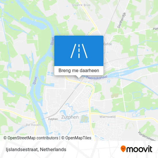 Ijslandsestraat kaart