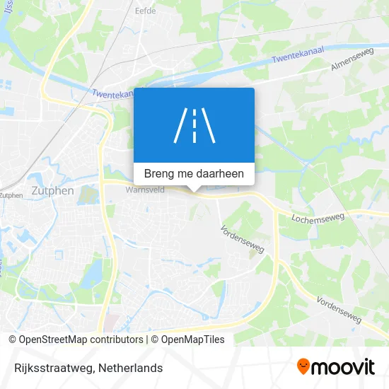 Rijksstraatweg kaart