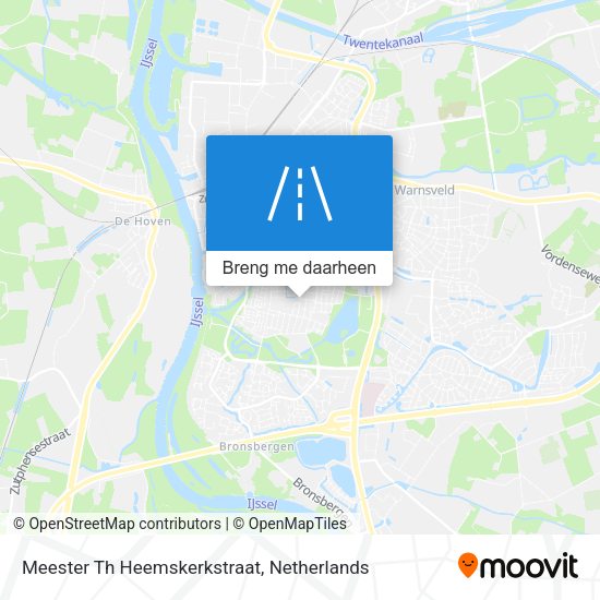 Meester Th Heemskerkstraat kaart
