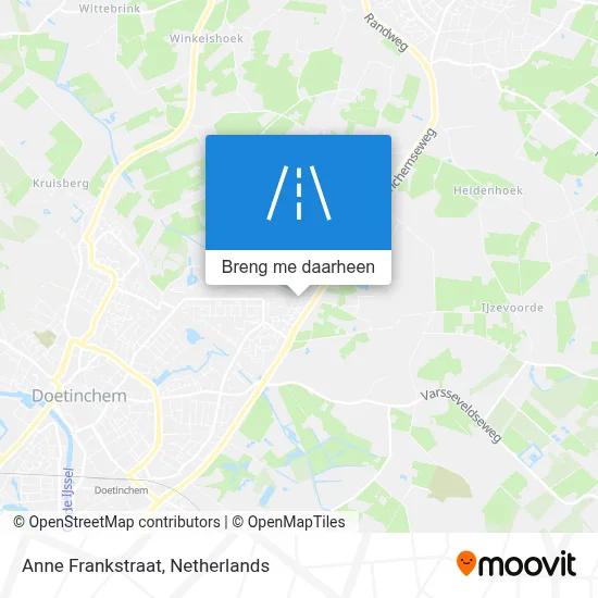 Anne Frankstraat kaart