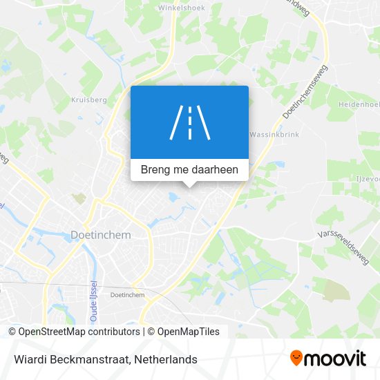 Wiardi Beckmanstraat kaart