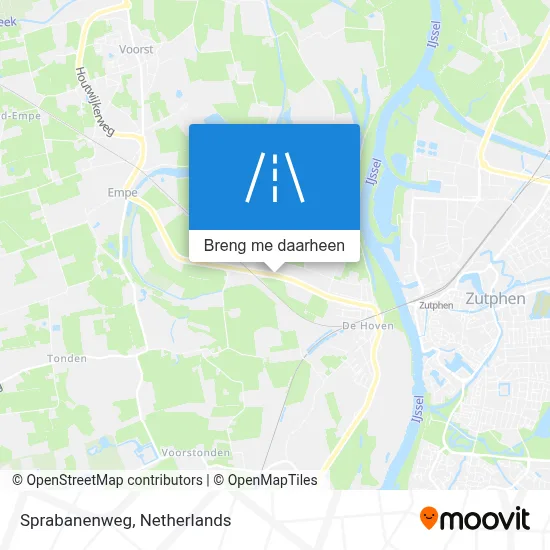 Sprabanenweg kaart