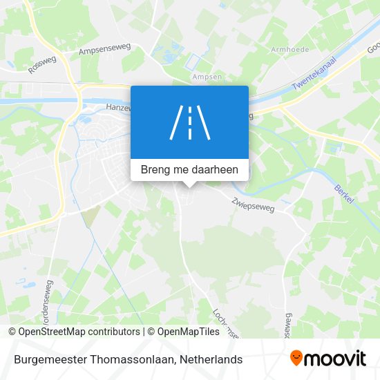 Burgemeester Thomassonlaan kaart